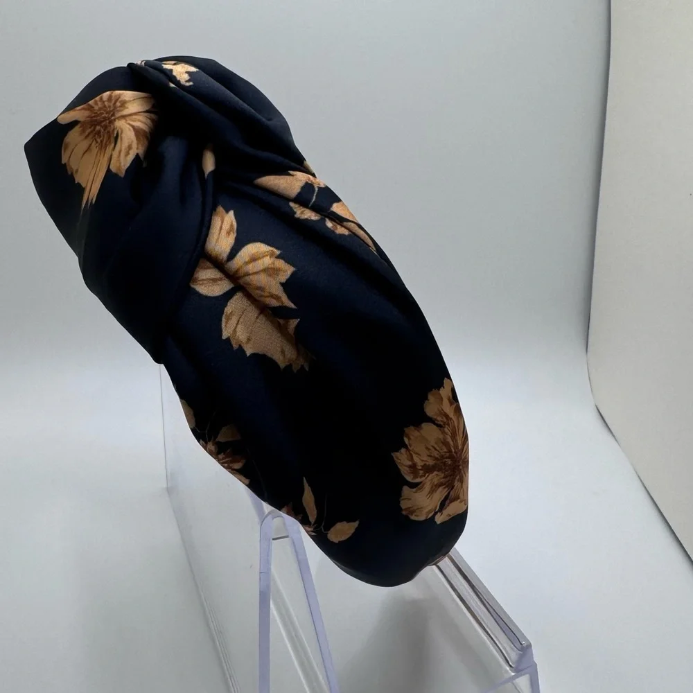 Navy And Gold high quality knotted headband - New - Picture 2 of 6